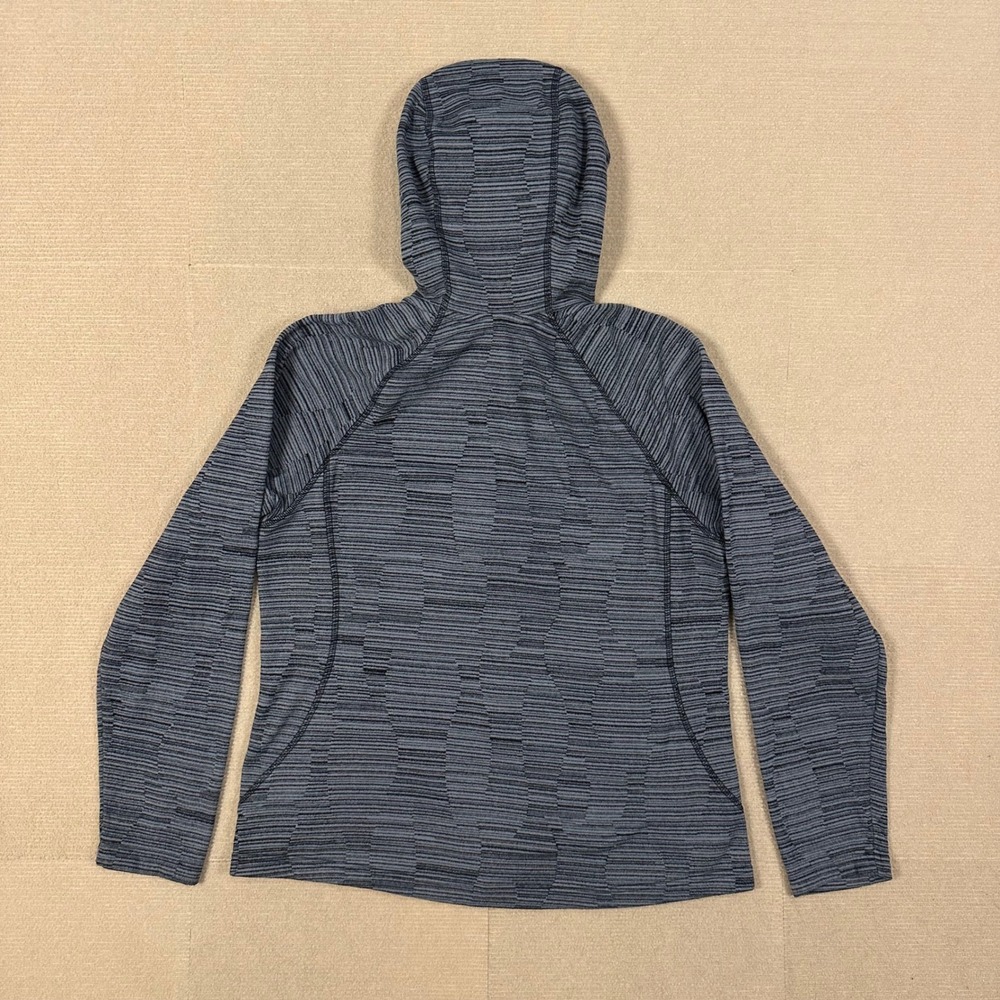 The North Face Mezzaluna Full Zip Hoodie Womens L Grey Space Dye Jacket Outdoor - Picture 6 of 12